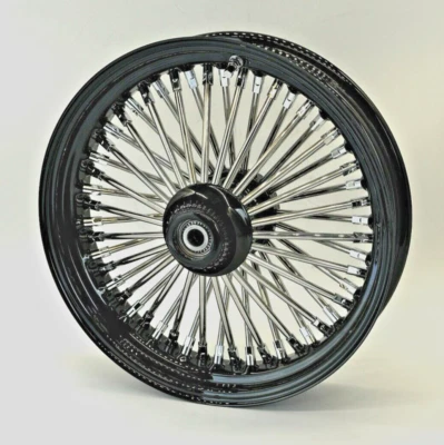 DNA MAMMOTH FAT 52 SPOKE 16x3.5 BLACK FRONT WHEEL 84-99 SOFTAIL FLST HERITAGE - Image 1 of 4