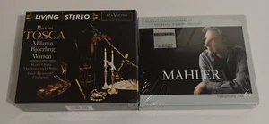 Puccini Tosca, Leinsdorf Bjoerling 2 CD Box Set FACTORY SEALED Gustav Mahler - Imagen 1 de 9