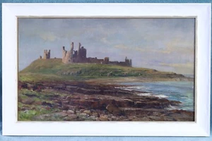 Castle Oil in Scotland. Signed. Oil painting Castle in Scotland. Signed. - Picture 1 of 11