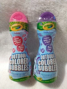 Crayola Color Bubbles Set Of 2 Purple & Pink 4 Oz each *New* *Sealed* - Picture 1 of 9