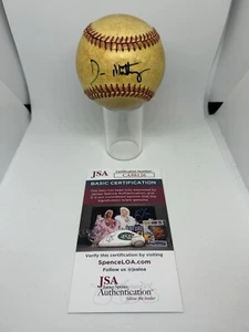 Don Mattingly Signed Baseball JSA Certified Autograph Yankees Auto - Picture 1 of 4