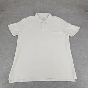 St Johns Bay Polo Shirt Mens Extra Large Beige Tan Golf Rugby Casual 371 - Picture 1 of 10
