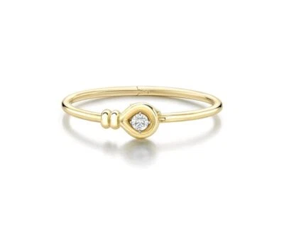 18k Yellow Gold Knot 1.30ct Round VS-GH GIA Certified Lab Grown Diamond Bangle - Image 1 of 4