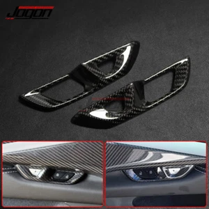 2PCS 100% Carbon Fiber For Corvette C8 2020-2025 Door Handle Molding Cover Trim - Picture 1 of 9