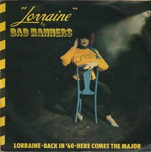 Disco de vinilo 7" BAD MANNERS LORRAINE / BACK IN '60 / HERO COMES THE MAJOR ITALY - Imagen 1 de 4