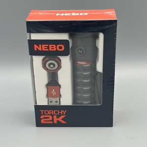 New Nebo Torchy 2K Rechargeable Flashlight Torch - 2000 Lumen 5 Modes