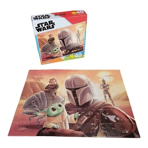 Star Wars Il Mandaloriano 48pz Puzzle Buffalo Puzzle Disney Usato COMPLETO - Foto 1 di 16