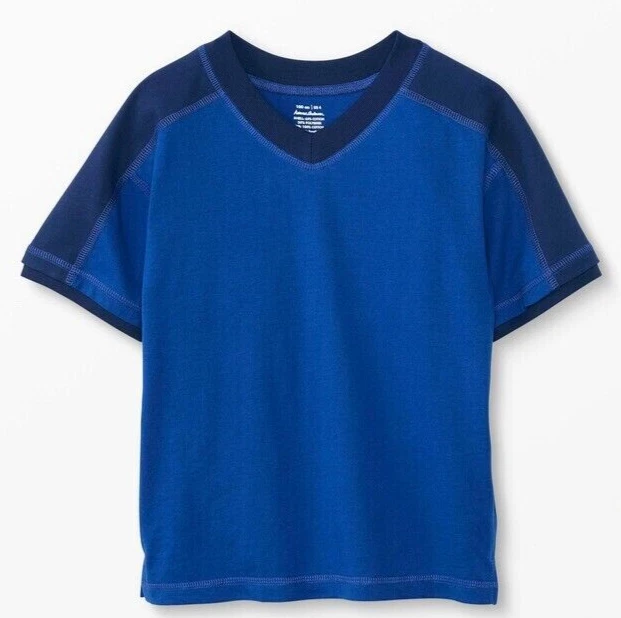 Camiseta HANNA DIFFERENTSON Cuello en V - Azul Profundo Mar - Nueva con Etiquetas Niños 12 (EU 150) Foto 1 de 1