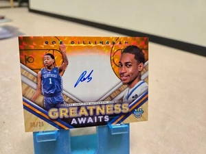Rob Dillingham 2023-24 Orange RefractorAuto /25 Greatness Awaits SSP - Picture 1 of 2