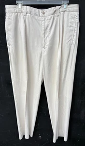 Tommy Bahama Pants Mens 34 W 29 L Off White 80% Silk 20% Bamboo Rayon - Picture 1 of 9