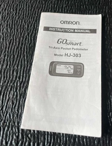Omron GOSmart libretto contapassi tascabile triasse modello HJ-303 SOLO manuale - Foto 1 di 3