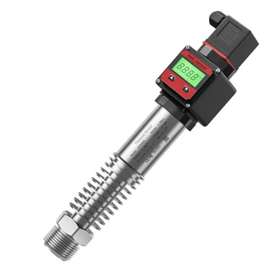 Digital Pressure Transmitter High Temp 0-10/50bar 4-20mA G1/4 LCD 0-200°C Air - Image 1 of 4