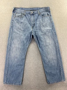 Levis 569 Loose Straight Jeans Mens Size 38x30 (Fits 38x28) Light Wash Cotton - Picture 1 of 12