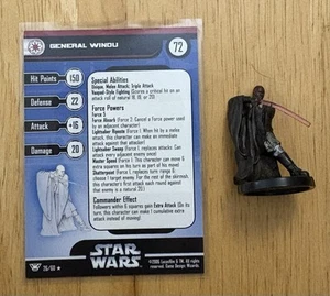 Star Wars Miniaturen Champions Of The Force General Windu 26/60 selten - Bild 1 von 1