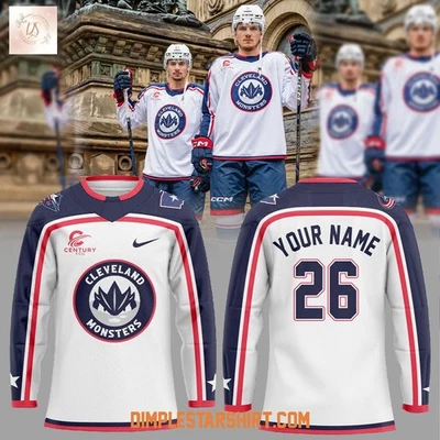Personalize Cleveland Monsters x Columbus Blue Jackets Shirt Men's Fan Gear Gift