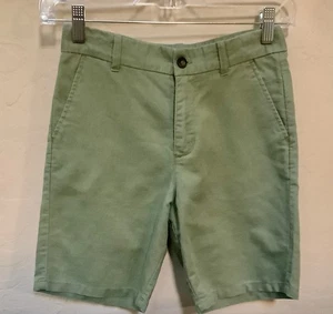 Janie and Jack BOY Linen Green Adjustable Waist Shorts 10 Yr EUC - Picture 1 of 5