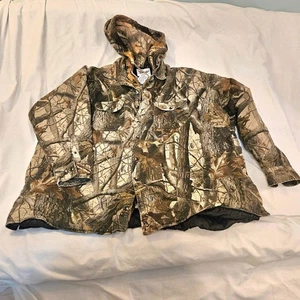 Wrangler Pro Gear Camo Jacket Men's 4XL Realtree Hardwood Hunting Lined W/Hoodie - Picture 1 of 13