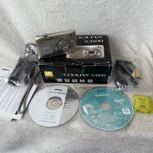 Nikon COOLPIX S3100 14.0MP Digital Camera SEE VIDEO Charger AV Manual Box Works - Picture 1 of 14