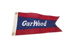Vintage Burgee Garwood Wooden Boat Pennant Flag Yacht Club - Bild 1 von 3