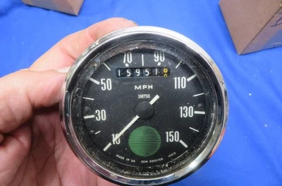 Velocímetro original Norton Commando 750cc SSM3301/09 150 MPH, buen estado Foto 1 de 4