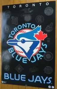 Poster logo squadra baseball Toronto Blue Jays 1994 22" x 34" ottime condizioni - Foto 1 di 1