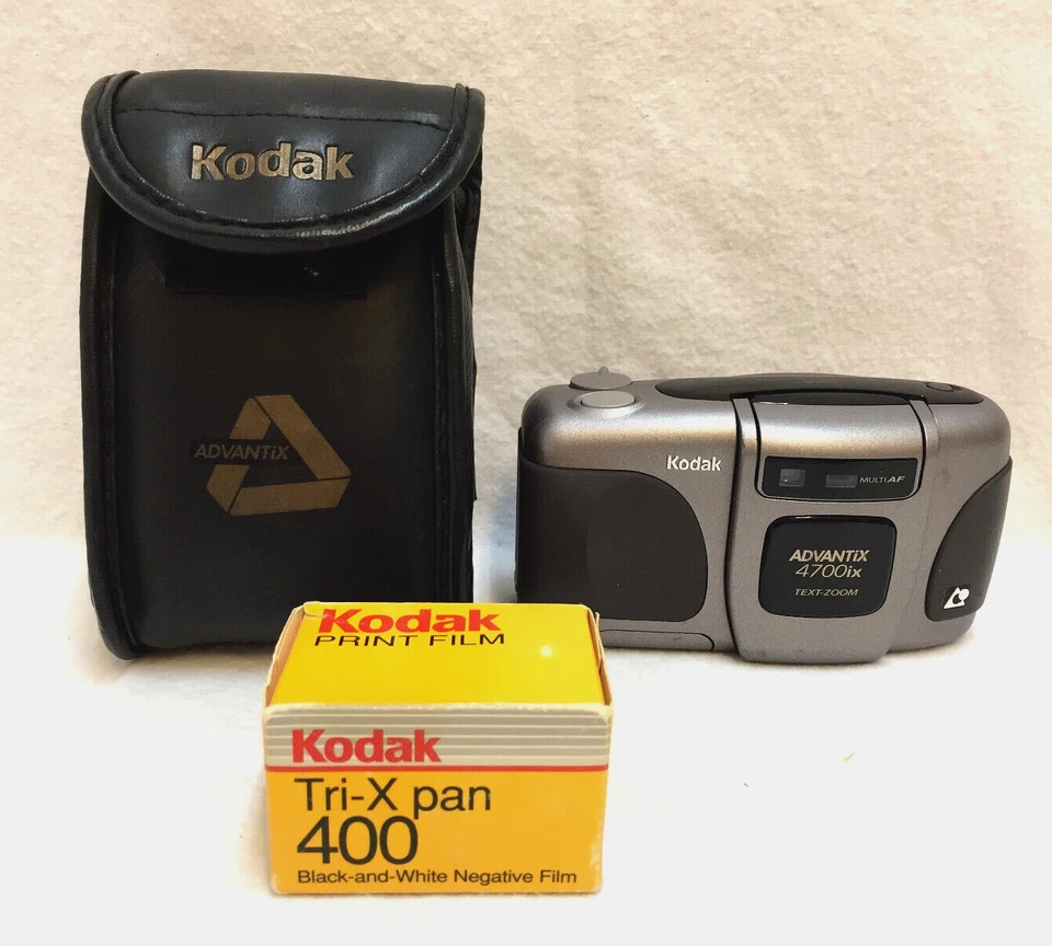 Câmera Kodak Advantix 4700ix zoom de texto filme 35mm bateria flash testado - Imagem 1 de 4