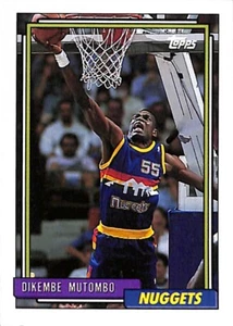 1992-93 Topps Gold Denver Nuggets Basketball Card #281 Dikembe Mutombo - Picture 1 of 2