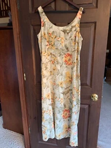 COLDWATER CREEK SILK FLORAL MAXI DRESS 16 - Picture 1 of 4