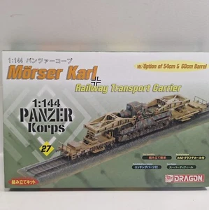 Dragon DML #27 Panzer Korps Morser Karl & Railway Transport Carrier IV 1/144 - Picture 1 of 2