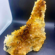 9.68LB Transparent, natural and beautiful YELLOW quartz crystal cluster