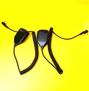 LOT OF 2 RETEVIS SPEAKER MICROPHONE KMC MIC TWO PIN FOR PORTABLE TWO-WAY RADIO - Picture 1 of 8