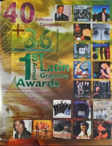 2001 1st ANNUAL LATIN GRAMMY WARDS original (unframed) magazine PROMO AD - Picture 1 of 1
