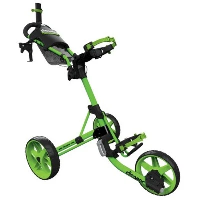 Clicgear Golf 3-Wheel Push Cart Model 4.0 Heavy Duty Frame - LIME GREEN - Image 1 of 2