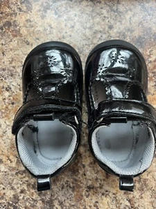 Stride Rite Amalie Girl Mary Jane Black Patent Leather Shoes Size 4M Toddler - Picture 1 of 9
