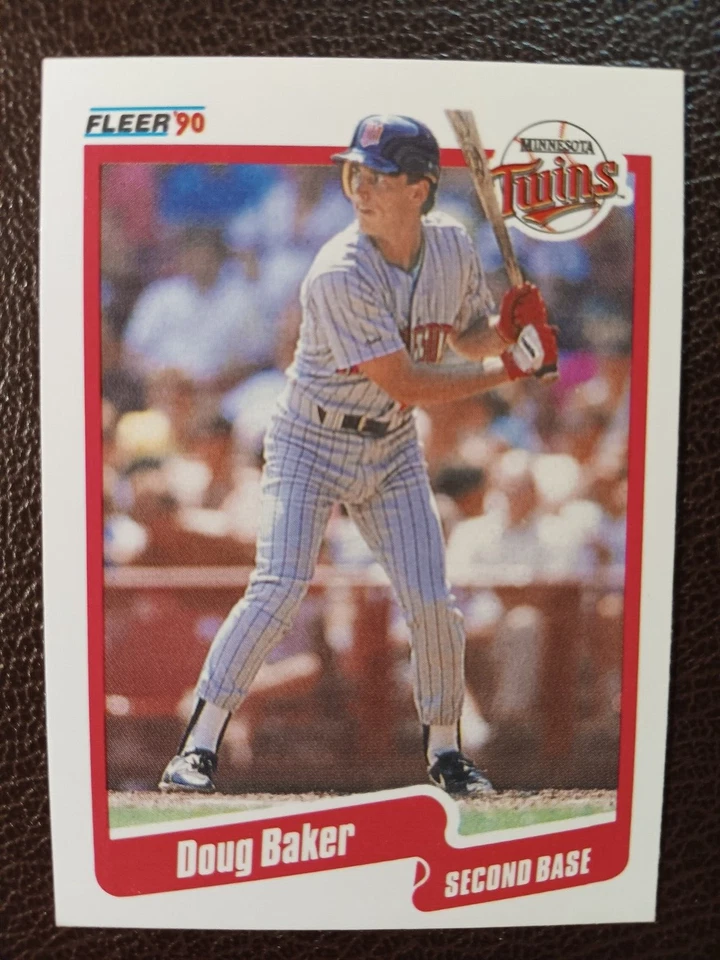 DOUG BAKER MINNESOTA TWINS 1990 FLEER BASEBALL CARD #368 - Image 1 of 1