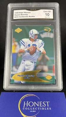 Peyton Manning (RC) Grade Gem 10 - 1998 Collectors Edge 3rd Quarter Parallel - Image 1 of 2