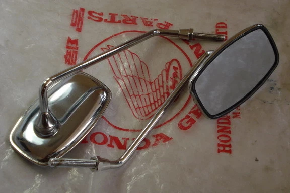 MIRRORS MIRROR LH&RH HONDA CA95 CA72 CA77 CL77 CB77 CB92 CB160 C100   - Imagem 1 de 4