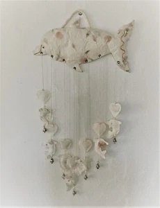 White Dolphin Wall Hanging Mobile - Imagen 1 de 1
