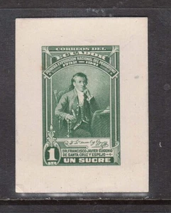 Ecuador #399DP XF Die Proof In Green Variety - Picture 1 of 1