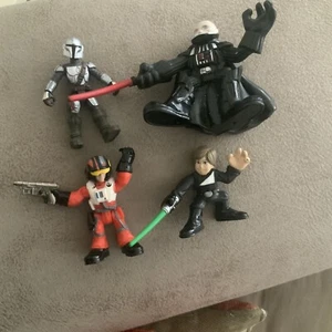Star Wars Darth Vader Unmasked 2007 Hasbro PlaySkool Galactic Heroes Luke Lot 4 - Picture 1 of 6