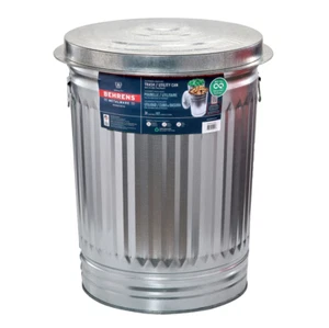 High Quality 31-Gallon Rust Resistant Steel Kitchen In/Outdoor Trash Can w/ Lid - Picture 1 of 10
