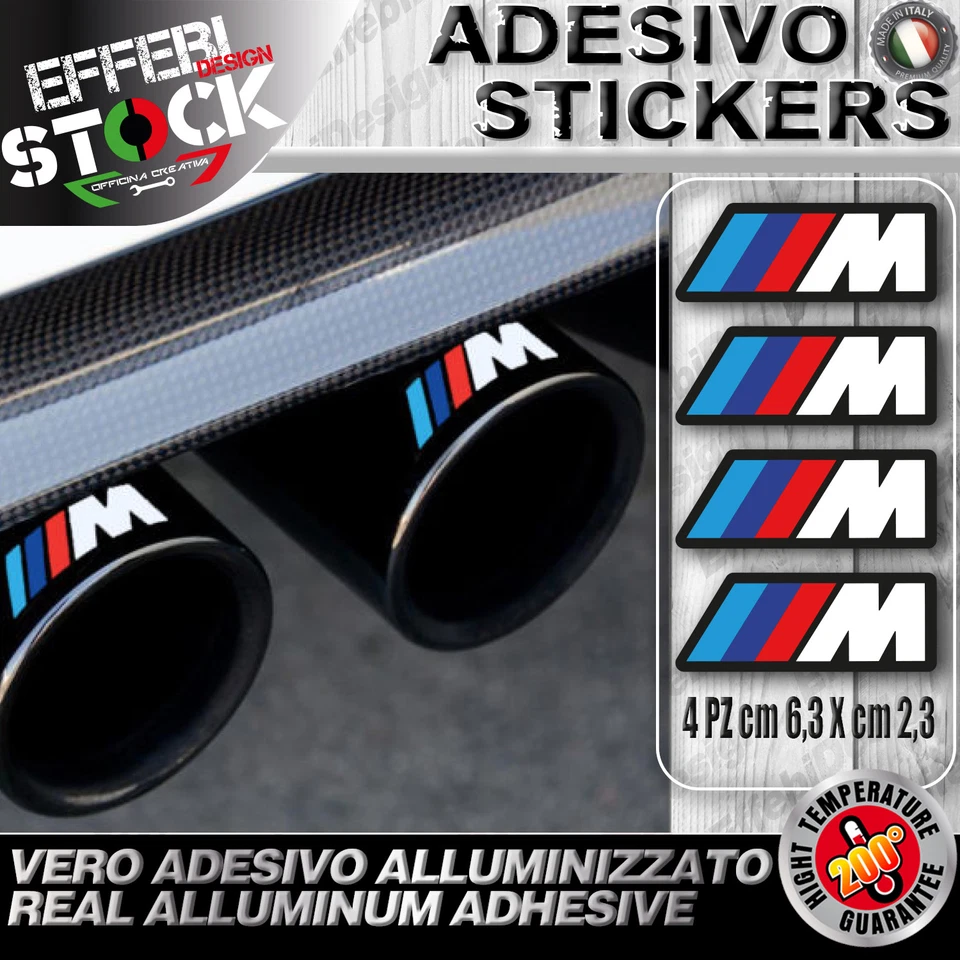 Adhésifs Stickers M Pot D'Échappement Exaust Performance Série M Z X 3 4 5 6 H.