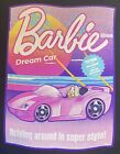 Barbie Doll Dream Car T-Shirt [Size Medium] Toy Package Design Print, Black/Pink