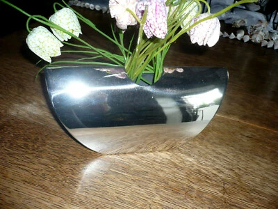 Casablanca Design Vase "Nevio" Edelstahl glänzend Geschenk  33785 33786 Modern - Bild 1 von 4