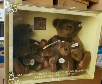 Steiff 原装泰迪熊家庭 5 件套收藏版 1983 年全新 — 第 1/4 张图片