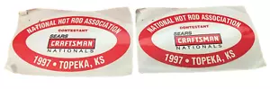 NHRA 1997 ARTIGIANO NAZIONALI TOPEKA KS. CONCORRENTE" 3" X 4,5" 2 ADESIVI VRHTF - Foto 1 di 2