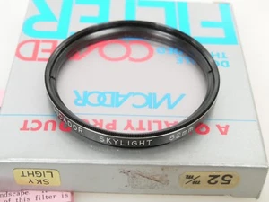 MICADOR Skylight 52mm Filter 52mm Einschraubgewinde 52mm screw in TOP near mint - Picture 1 of 2