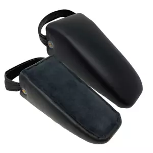Pelvic Sacral SOT Blocks Non Slip Base 1/Pair Upholstered Black - Picture 1 of 12