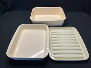 Tupperware 3 piezas microondas 2 tostadores y sartén de tocino 2340 2341 2342 - Imagen 1 de 3