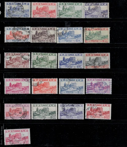 Tunisia,Scott#194/ /252,used,Scott=$41 Cover